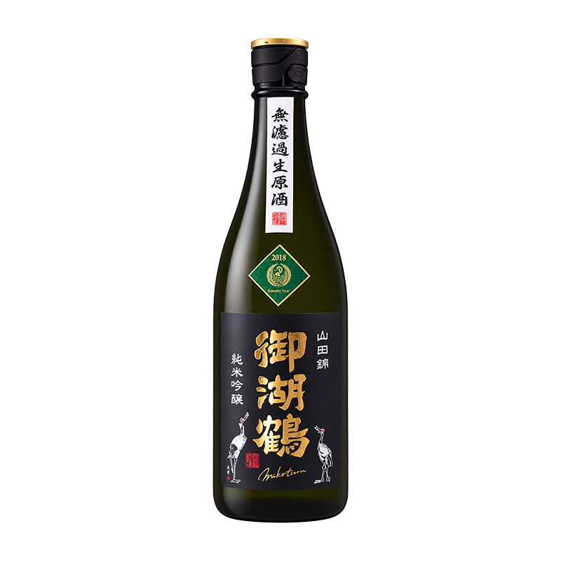 御湖鶴 純米吟釀 山田錦 無濾過生原酒 720ml
