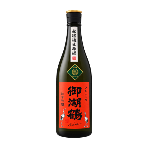 御湖鶴 純米吟釀 人心地 無濾過生原酒 720ml